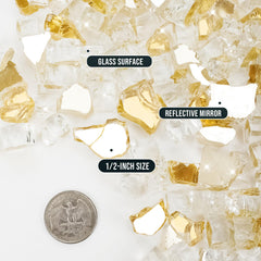 Skyflame close-up of tempered glass texture highlighting high-luster finish and long-lasting shine