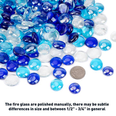 Skyflame polished glass beads close-up showing reflective texture and visual impact