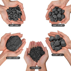 Skyflame close-up porous lava texture illustrating heat retention and airflow benefit