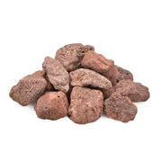 Skyflame front packaging showing 10 lb bag and chunky lava rocks for easy selection