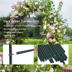 Skypatio arbor close-up of green epoxy coating improving durability