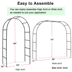Skypatio arch installed in garden creating instant focal point benefit
