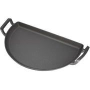 Slow 'N Sear front view showing pan on grate for versatile grilling