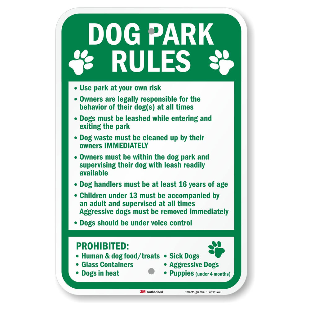 SmartSign front view showing rule text and clear visibility benefit