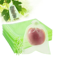 SmileLucky front packaging showing 50 green mesh fruit bags protecting harvests