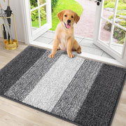 Smiry front view of the mat showing striped design and curb appeal benefiting entry cleanliness