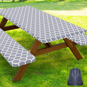 Smiry front view of full 3-piece set showing neat fitted appearance and protection