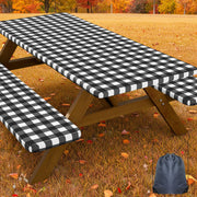 Smiry front view of full table cover showing neat fitted look and protection