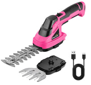 SnapFresh front view showing compact pink cordless trimmer and ergonomic grip benefits