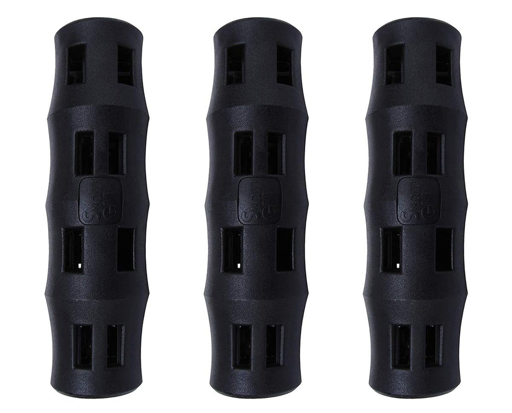 Snappy Grip front packaging showing three black ergonomic handles and pack benefits