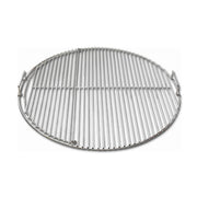 Slow 'N Sear EasySpin front view showing full 22" grate and rails for more cooking area