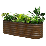 SnugNiture front view of assembled raised bed showing clean lines and planting area benefit