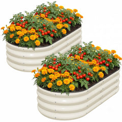 SnugNiture front view of two-pack raised beds showing neat packaged set and installation ease