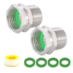 SNUTUYA adapter pair front view showing durable stainless steel finish and ready use