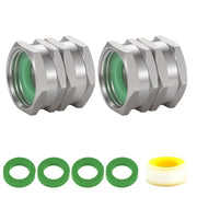 SNUTUYA front view adapter showing compact durable stainless steel connector