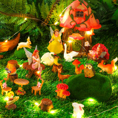 Soaoo animal figurines arranged adding whimsical accents