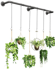SOFITORG front view of full 65.7 inch plant hanging rod showing length and style