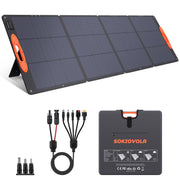 SOKIOVOLA folded front panel showing compact transport and quick setup