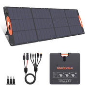 SOKIOVOLA folded panel front view showing compact carry design and portability benefit