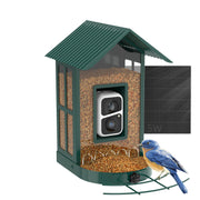 SOLIOM BF08 front view showing feeder and camera for clear backyard monitoring