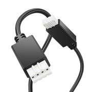 Solopen VE.Direct cable front view showing connectors and compact length benefit