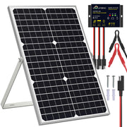 SOLPERK solar panel front view showing cells and brand for reliable maintenance