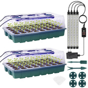 Sondiko front view of assembled seed tray shows compact propagation kit benefits