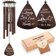 Soopau wind chime front packaging shows elegant bronze finish and ready-to-gift look