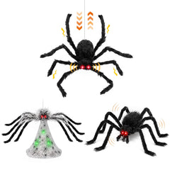 Soulchen front view of three spiders showing dramatic placement and visual impact