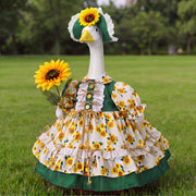 Soulchen sunflower outfit front view showing cheerful garden decor benefit