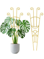 sousac trellis front view showing gold finish and decorative support