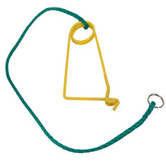 Southern Snares safety pin with green floating lanyard for easy water retrieval