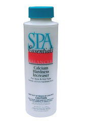 Spa Essentials jar front showing granules, protects equipment