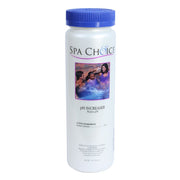 SpaChoice front packaging showing 1-pound container and label, clear instructions benefit