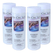 SpaChoice front packaging showing 2-pound container and clear usage benefit