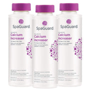 SpaGuard pack front view showing label and 3-pack convenience to protect spa