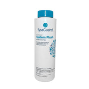 SpaGuard System Flush front bottle view showing label and capacity benefit