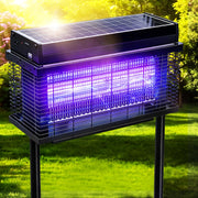 spansol front view showing jet black unit and benefit of outdoor protection