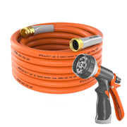 SPECILITE coiled 25 ft hose front view showing compact storage and easy handling