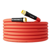 SPECILITE front view of red hose showing full length and portability