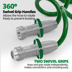 SPECILITE hose in use watering garden showing lightweight ease