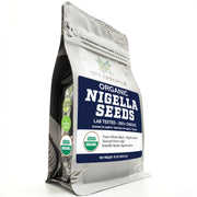 Spice Profile front pouch showing organic nigella seeds and packaging benefits