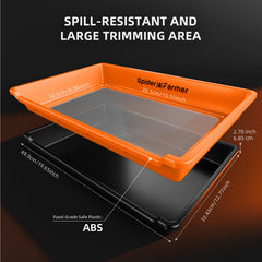 Spider Farmer 150 micron screen closeup highlighting precise sifting performance