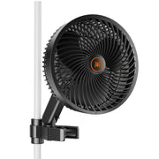 Spider Farmer front view of clip fan showing compact airflow and stable design