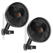 Spider Farmer front view of clip fan showing compact airflow advantage