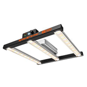 Spider Farmer SE1500 front view showing slim bar design and LEDs, improves canopy coverage