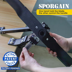 SporGain balancer top view highlighting mount and magnet for accurate balancing