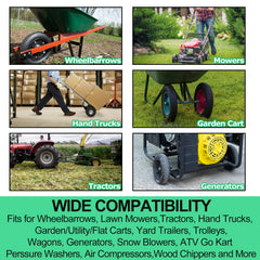 SPORTYOUTH tube installed on lawn mower wheel demonstrating fit