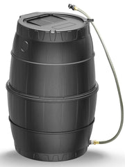 SQUEEZE master front view showing 50 gallon capacity and compact storage benefit