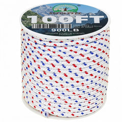 SSFOLPFEE spool front view showing 100FT rope and commercial strength